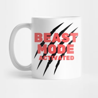 Inspirational Beast Mode Activated Motivational Quote Mug